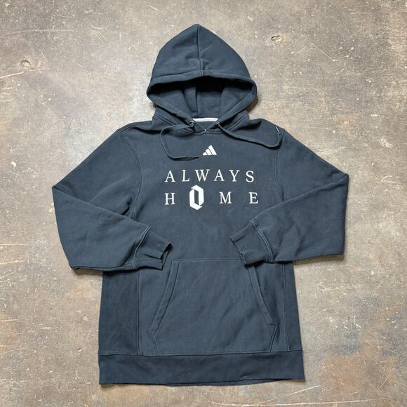 adidas Other - Rare adidas Damian Lillard Always Home Portland Hoodie Black Pullover L Slim